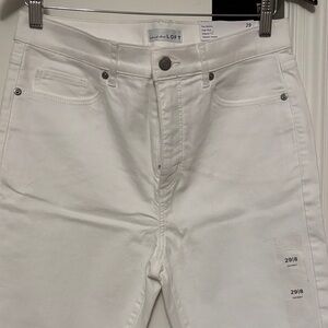LOFT Men's Crisp White Skinny Jeans